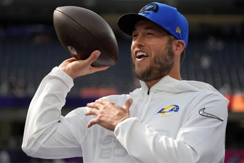 Matthew Stafford previo al Super Bowl