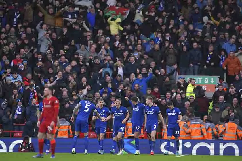 Cardiff City, en la FA Cup contra Liverpool
