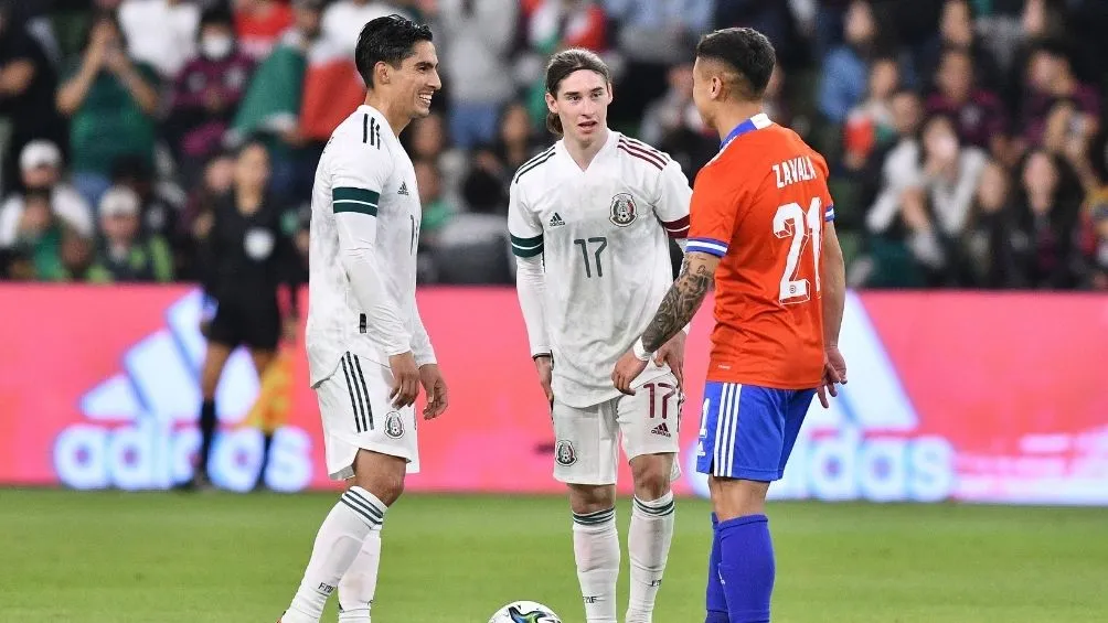 Flores en un partido con la Selección