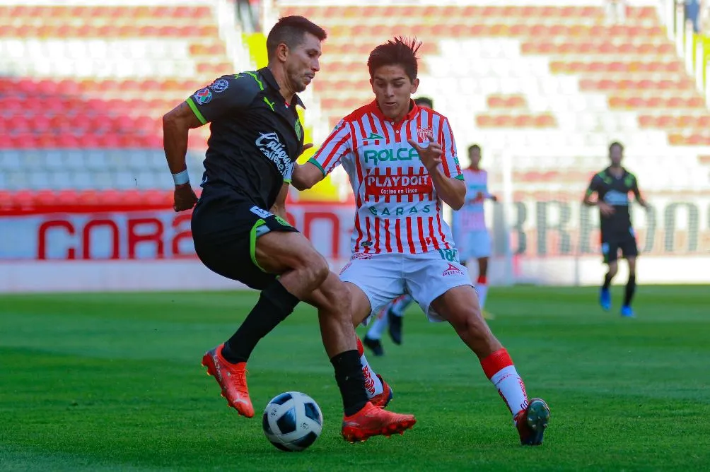 Molina durante el partido de pretemporada al C22, frente a Necaxa