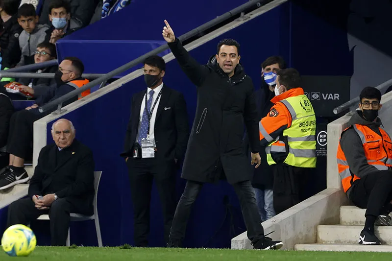 AP Xavi Hernández durante un duelo del Barcelona