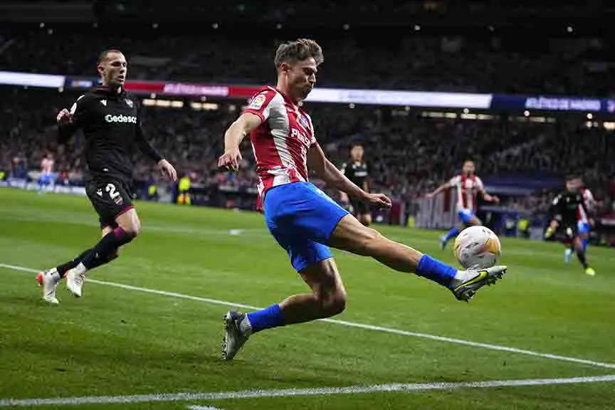 Atlético de Madrid, contra el Levante en el partido de LaLiga