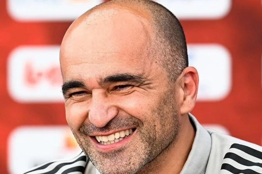 Roberto Martínez en conferencia de prensa