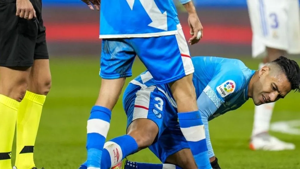 Falcao en un partido con el Rayo Vallecano