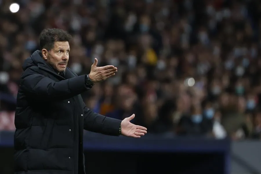 Diego Simeone en empate vs Manchester United