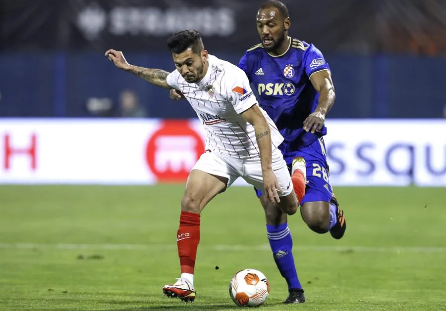 Tecatito Corona en derrota vs Dinamo Zagreb