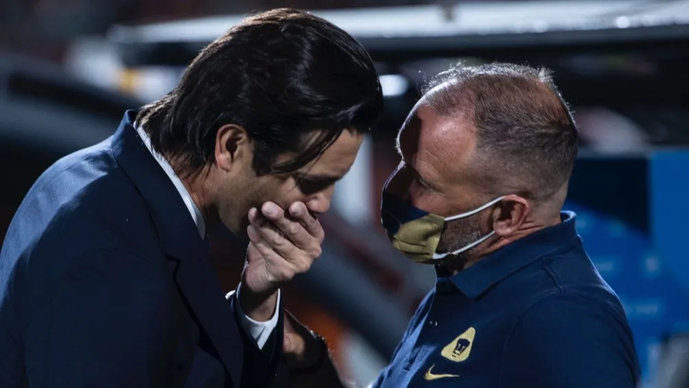 Santiago Solari y Andrés Lillini