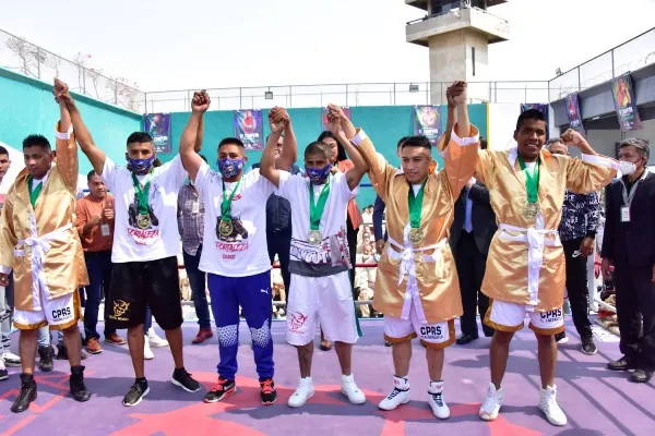 CORTESÍA Peleadores del Torneo Estatal de Box Penitenciario