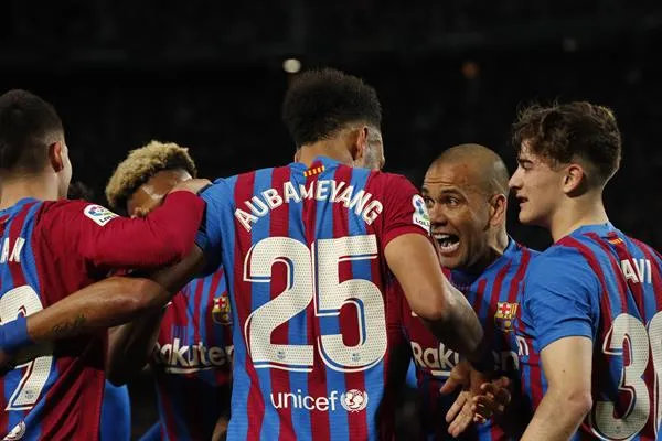 Aubameyang en festejo