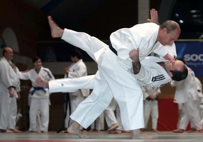 Putin durante un evento de Taekwondo