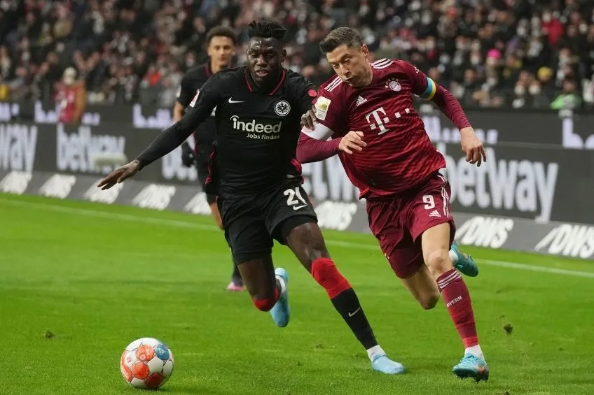 Lewandowski durante un partido del Bayern Munich