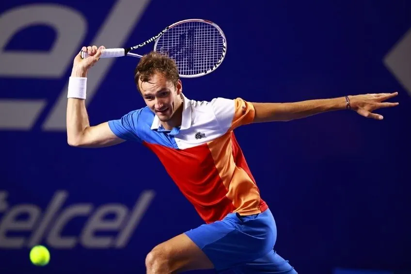 Daniil Medvedev durante un partido del AMT