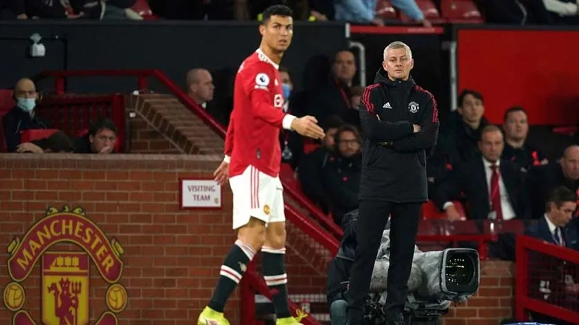 AP Solskajaer, en un partido con el United