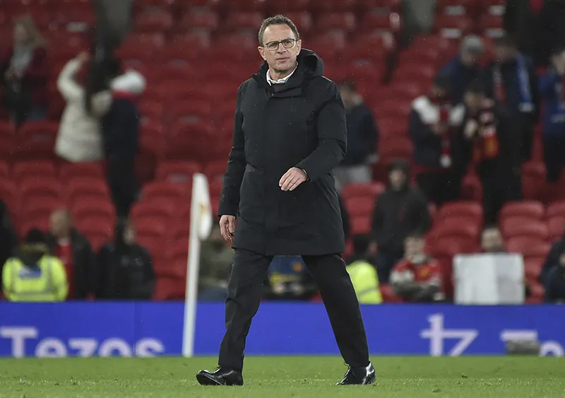Ralf Rangnick tras un duelo del Manchester United