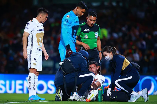 El jugador al momento de lesión