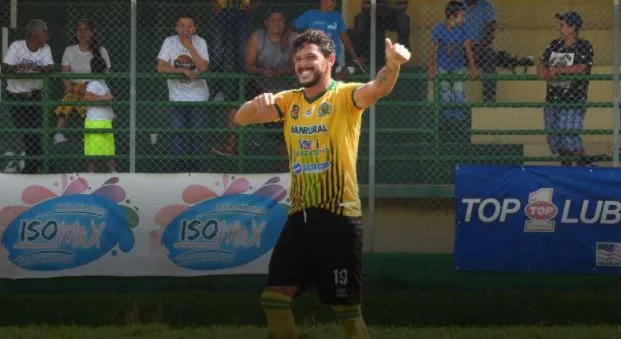 Festejo de gol del Guastatoya