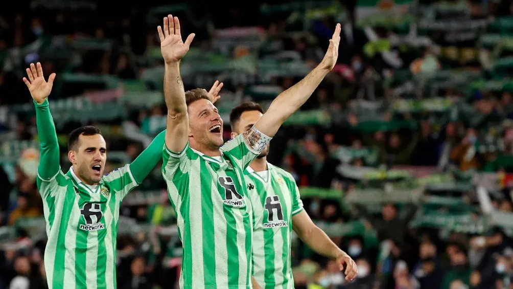 EFE Jugadores del Real Betis festejando pase a la Final de la Copa del Rey
