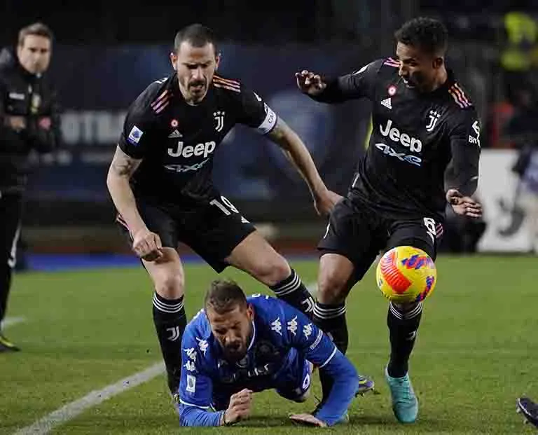 Leonardo Bonucci, durante un partido con la Juve