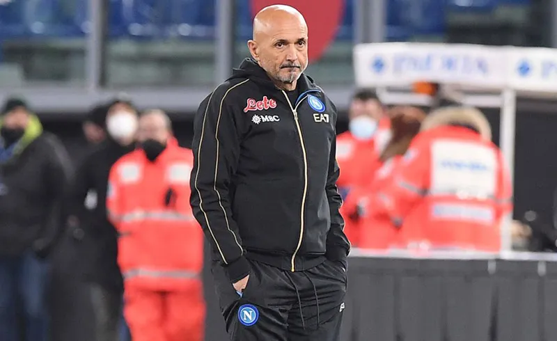Luciano Spalletti durante un duelo del Napoli