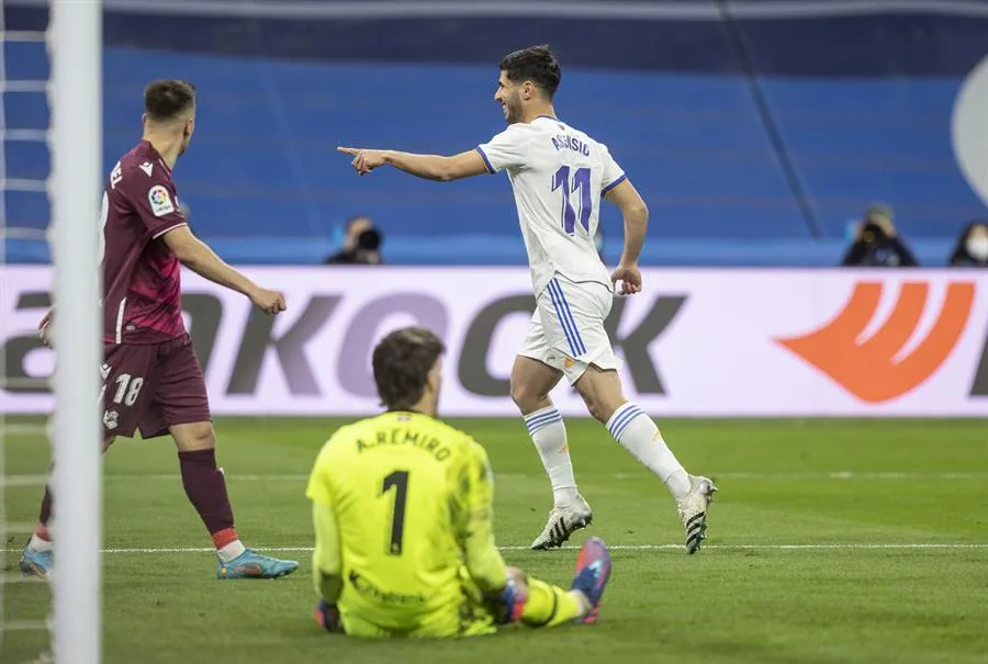 EFE Asensio festejando su gol