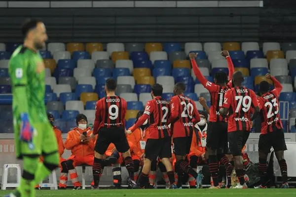 EFE Jugadores del Milan en festejo