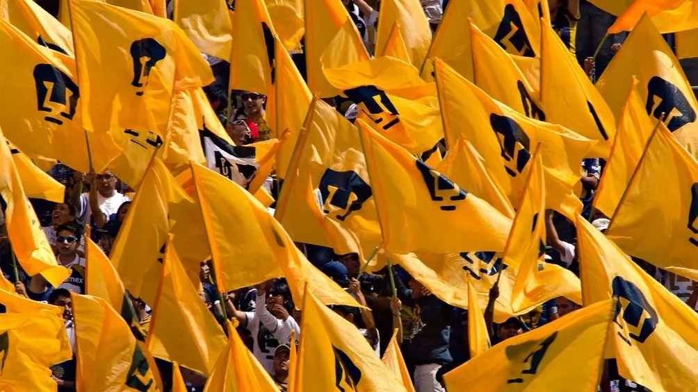 IMAGO7 La Rebel en un partido de Pumas