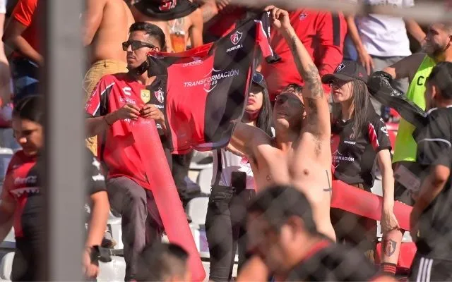 Afición del Atlas durante el encuentro