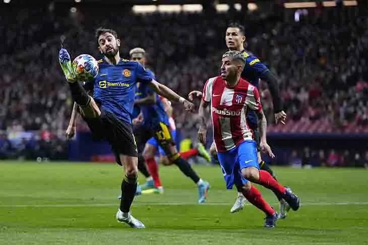 AP Manchester United y Atlético de Madrid, empataron 1-1 en el juego de ida