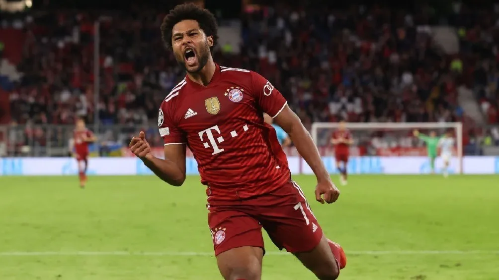 TWITTER | @SERGEGNABRY Serge Gnabry festejando gol con el Bayern Munich