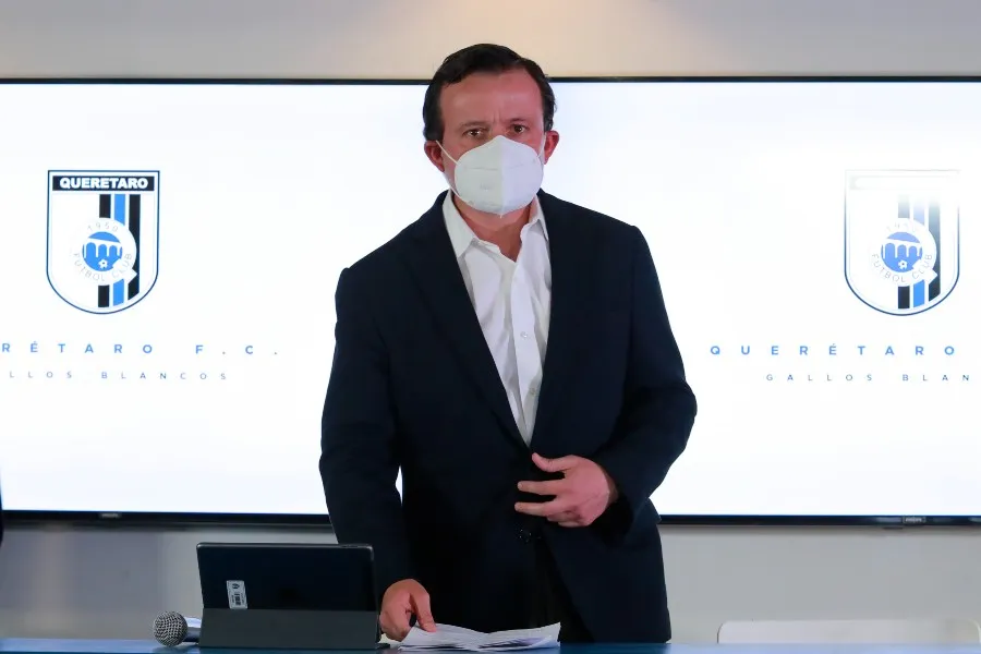 Mikel Arriola en conferencia de prensa en Querétaro