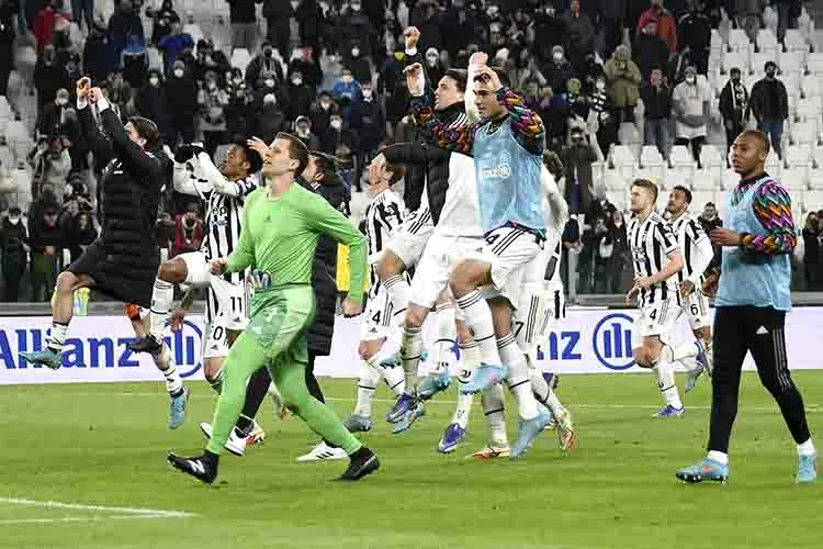 Juventus, festejando una victoria