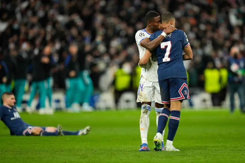 AP Mbappé y Alaba tras la remontada del Madrid vs PSG