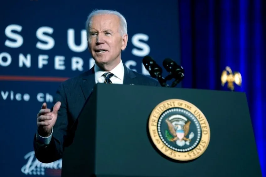 Joe Biden en conferencia de prensa