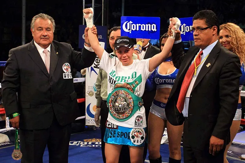 MEXSPORT Zulina Muñoz tras una pelea en Celaya