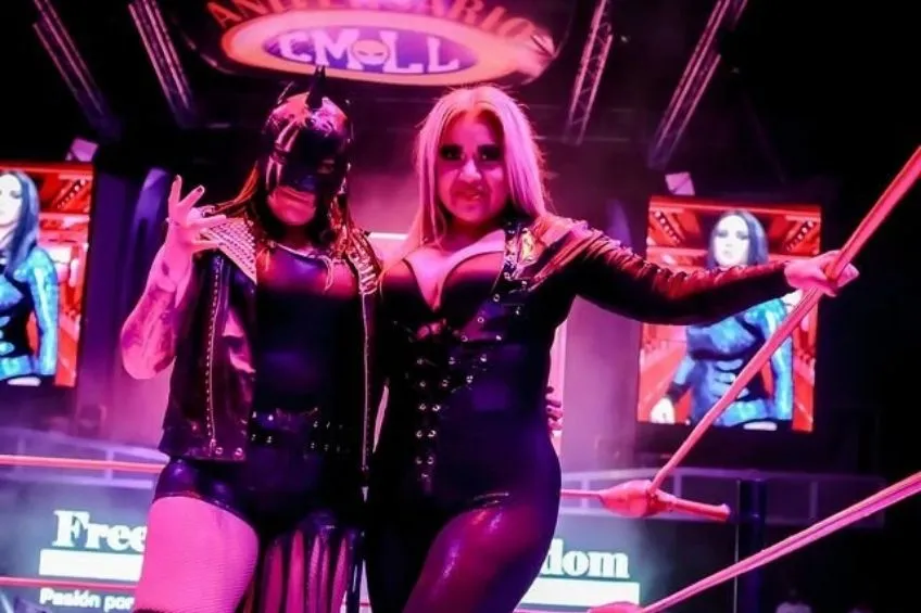 Tiffany previo a una lucha