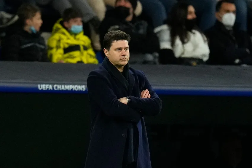 Mauricio Pochettino durante la derrota del PSG vs Madrid