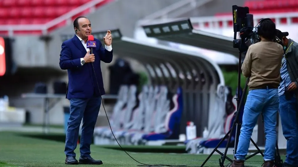 Medrano en una transmisión