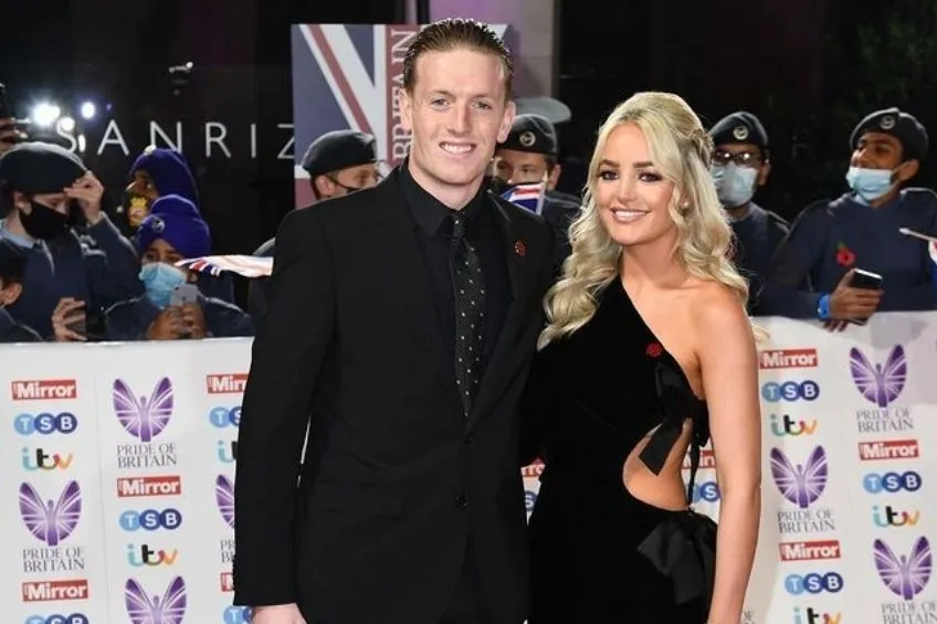 INSTAGRAM: @JPickford1 Jordan Pickford junto a su pareja en un evento