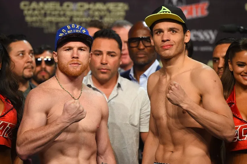 MEXSPORTS Julio César Chávez Jr. en el pesaje previo a su pelea vs Canelo