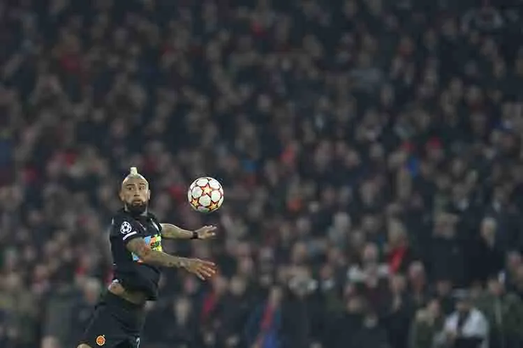 Arturo Vidal durante un partido del Inter