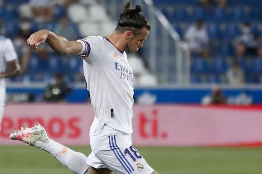 Gareth Bale durante un partido del Real Madrid