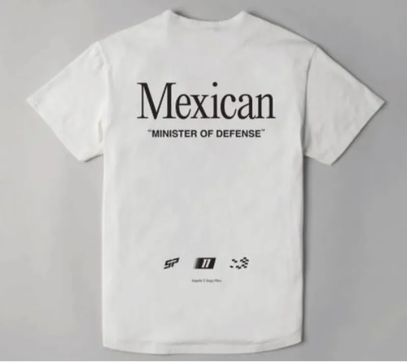 ESPECIAL Una de las playeras que lanzó Checo
