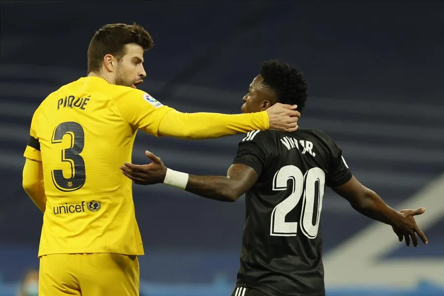 EFE Vinicius no la pasó bien en el Clásico