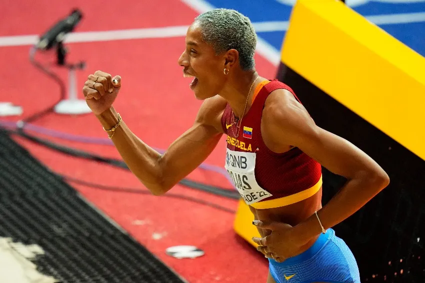 Yulimar Rojas, tricampeona en salto triple