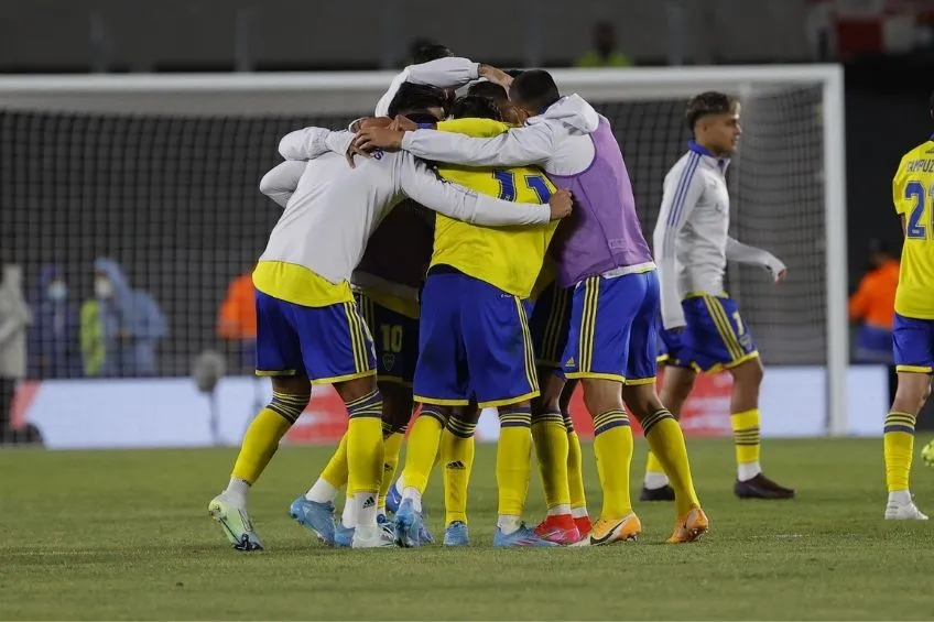 EFE Jugadores de Boca Juniors festejando la victoria