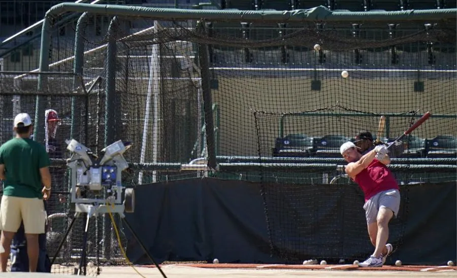 Voit en práctica de bateo