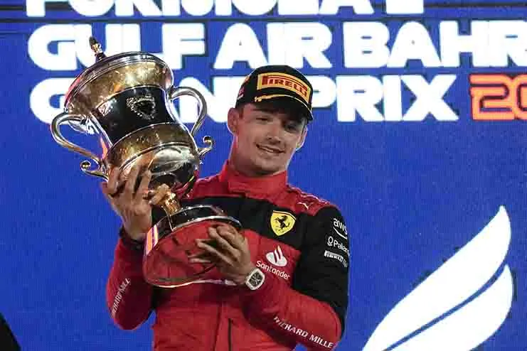 Charles Leclerc, ganador del GP de Bahréin