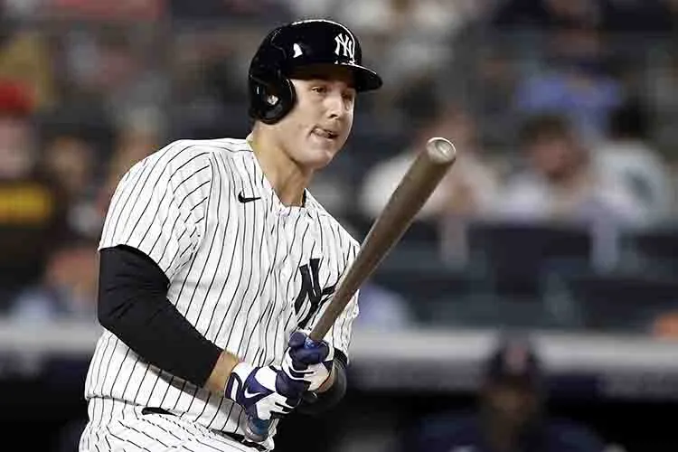 Jugador de los Yankees en el turno al bat