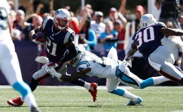 Butler en acción con los Patriots