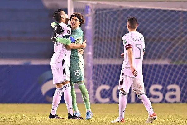 Selección Mexicana durante partido